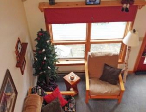 living room from loft